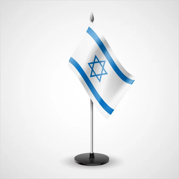 Drapeau de table de Israël — Image vectorielle