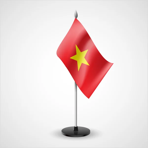 Drapeau de table de Vietnam — Image vectorielle