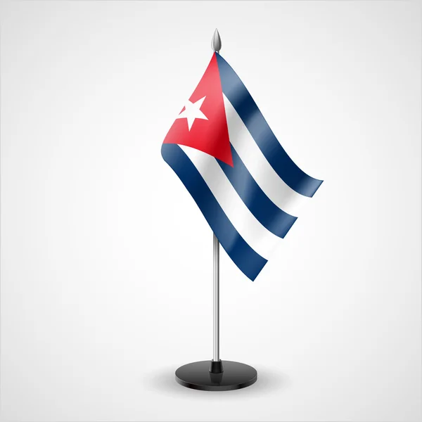 Tabel vlag van cuba — Stockvector