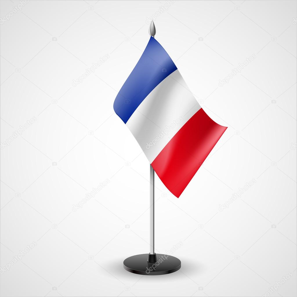 Table flag of France