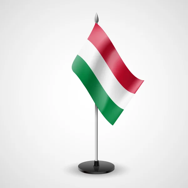 ハンガリーの旗を表 — ストックベクタ