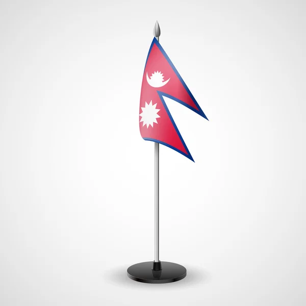 Table flag of Nepal — Stock Vector