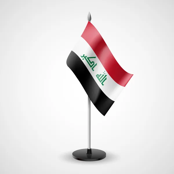 Table flag of Iraq — Stok Vektör