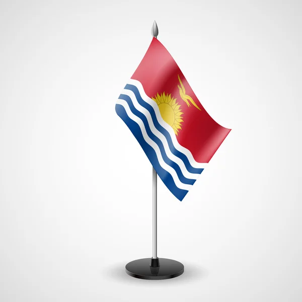 キリバス共和国の旗を表 — ストックベクタ