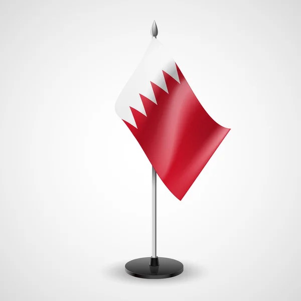 Tabel vlag van Bahrein (Bahrain) — Stockvector