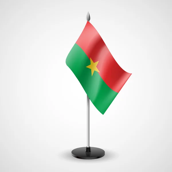 Table flag of Burkina Faso — Stock Vector