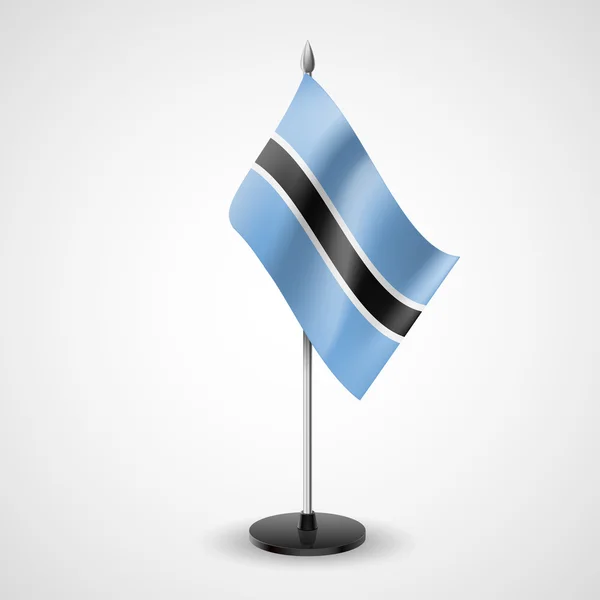 Table flag of Botswana — Stock Vector