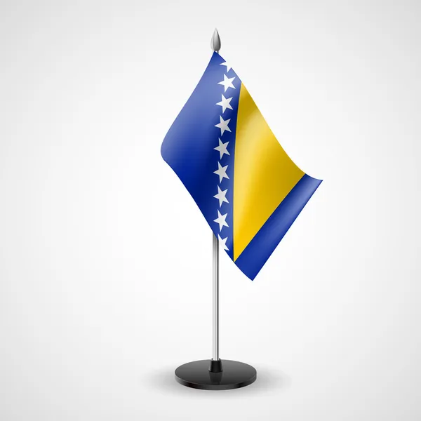 Tabel vlag van Bosnië en herzegovina — Stockvector