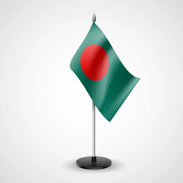 Bangladéšská vlajka tabulka — Stockový vektor