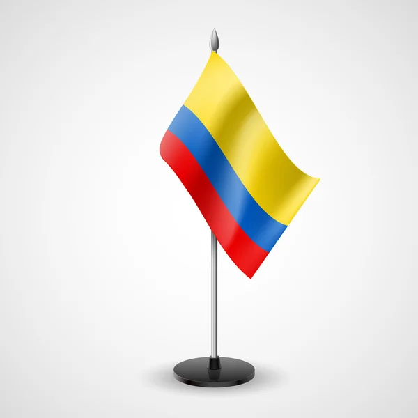 Tabell flagga colombia — Stock vektor