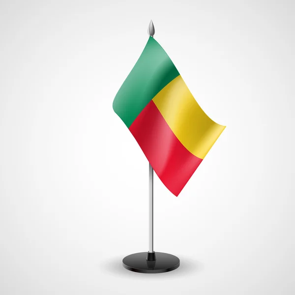 Benin masa bayrağı — Stok Vektör