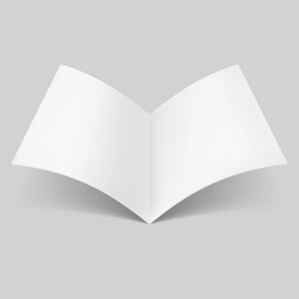 Abrir libro en blanco — Vector de stock