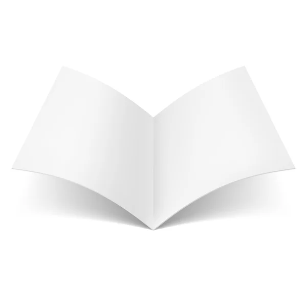 Abrir libro en blanco — Vector de stock