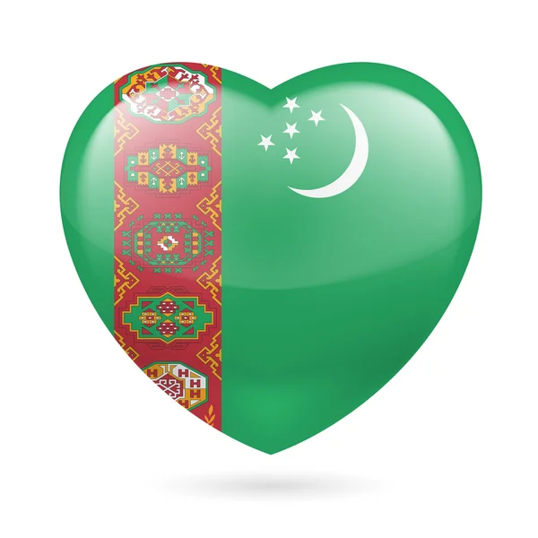 Turkmenian vlag kleuren — Stockvector