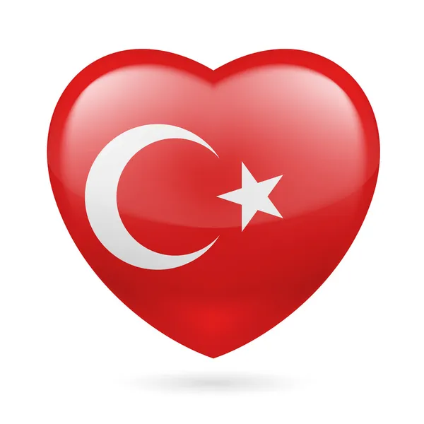 Bandeira turca cores . — Vetor de Stock