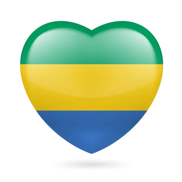 Gabons flagga färger — Stock vektor