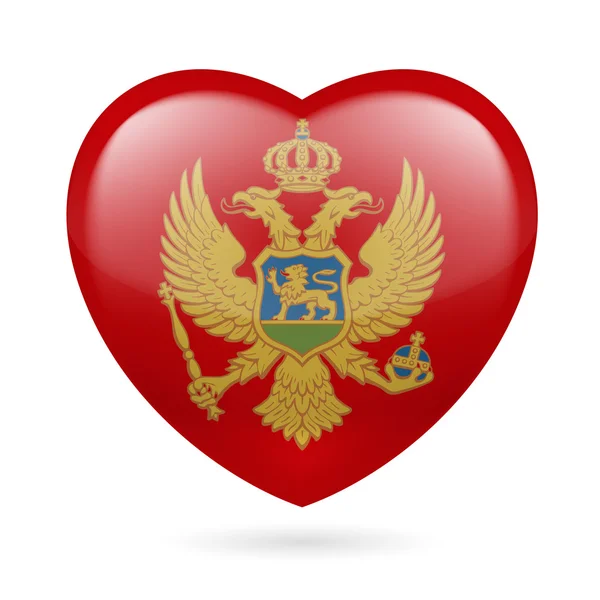 Montenegrinische Flaggenfarben — Stockvektor