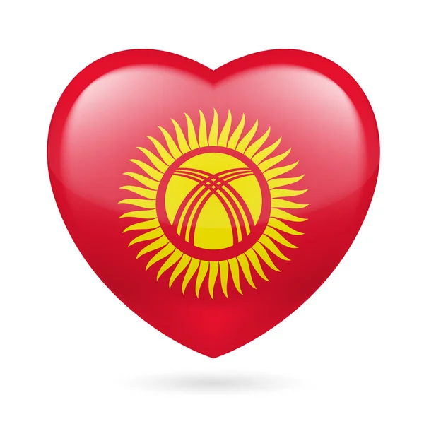 Kyrgyzflaggenfarben — Stockvektor