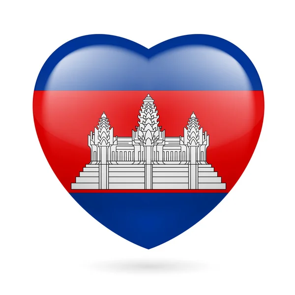 柬埔寨国旗 — 图库矢量图片