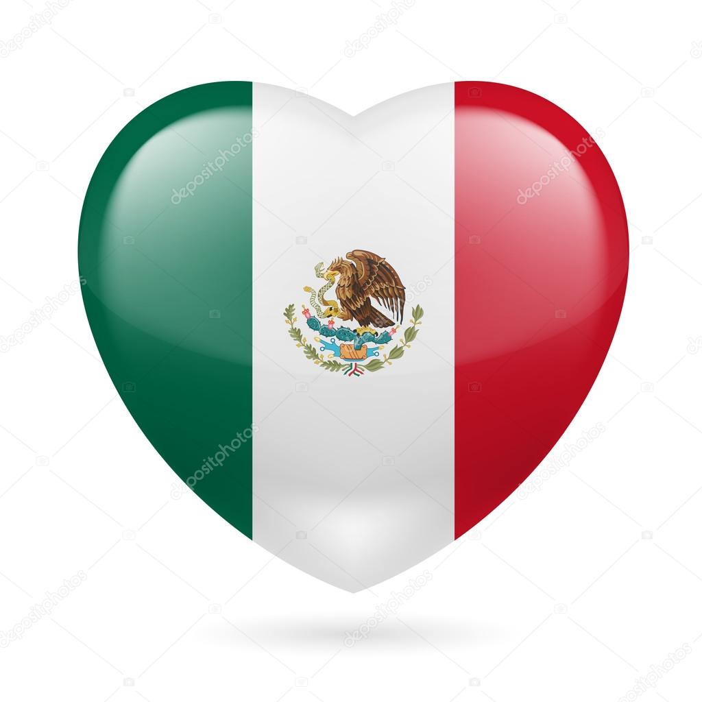 Heart icon of Mexico — Stock Vector © dvargg 43108299
