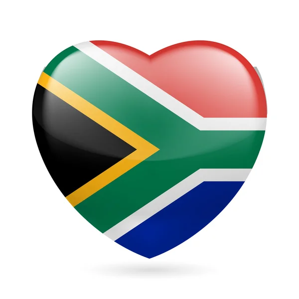 南非的心脏图标 — 图库矢量图片