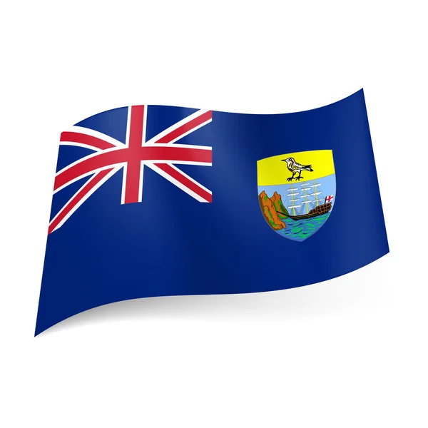 Flagge der Heiligen Helena, Himmelfahrt und Tristan da Cunha — Stockvektor