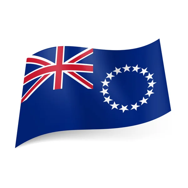 Bendera Kepulauan Cook - Stok Vektor