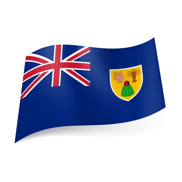 Flagge der Turks- und Caicosinseln — Stockvektor