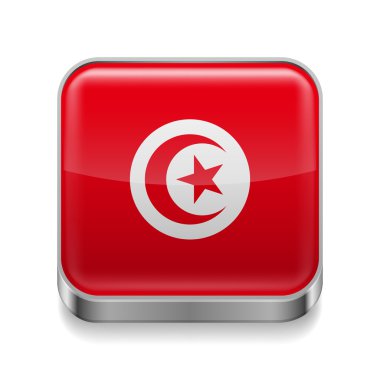 Metal  icon of Tunisia clipart