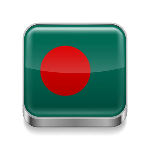 Metal  icon of Bangladesh — Stock Vector
