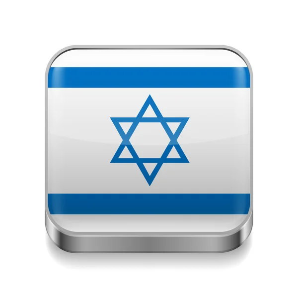 Metal  icon of Israel — Stock Vector