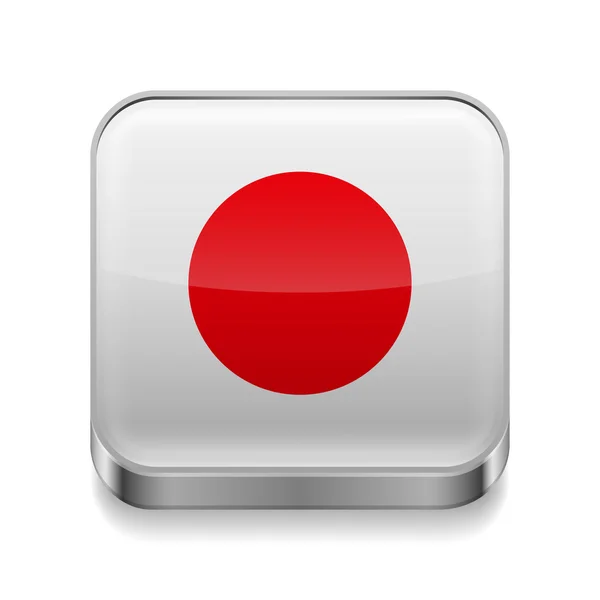 Icône métal du Japon — Image vectorielle