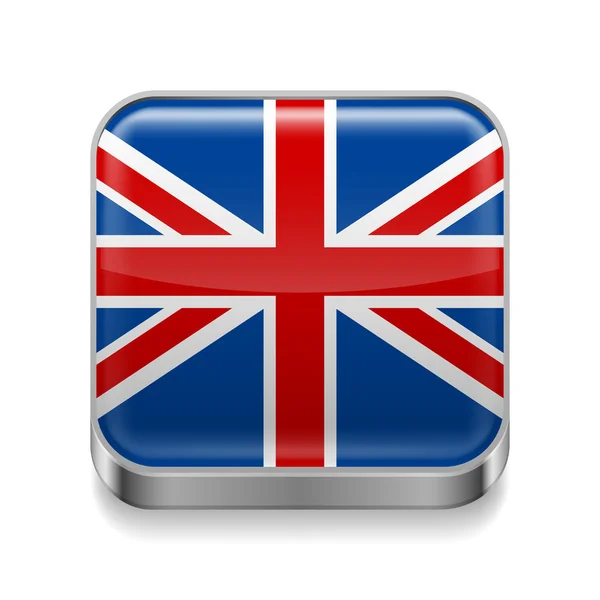 イギリスのメタル アイコン — ストックベクタ