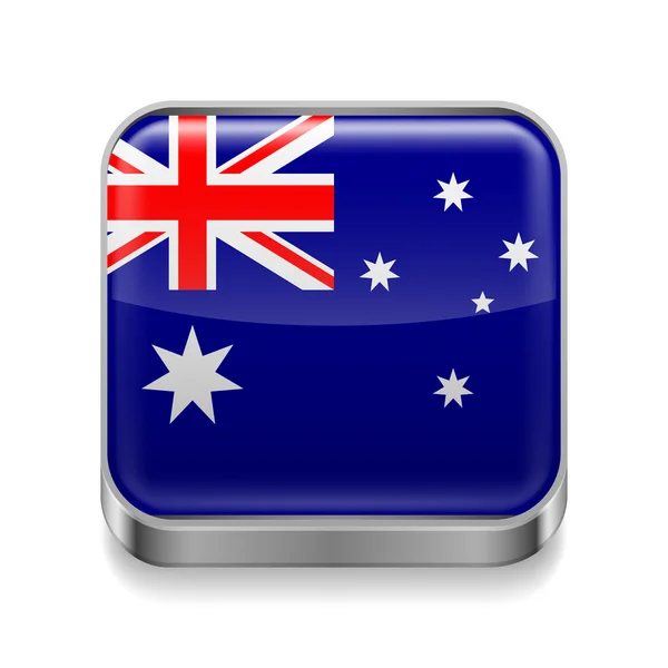 Metal  icon of Australia — Stock Vector