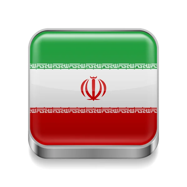 Μεταλλικά εικονίδιο του Ιράν — Stockový vektor