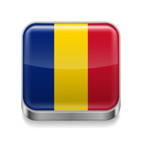 Metal  icon of Romania — Stock Vector