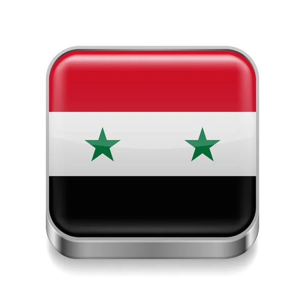 Metal  icon of Syria — Stock Vector