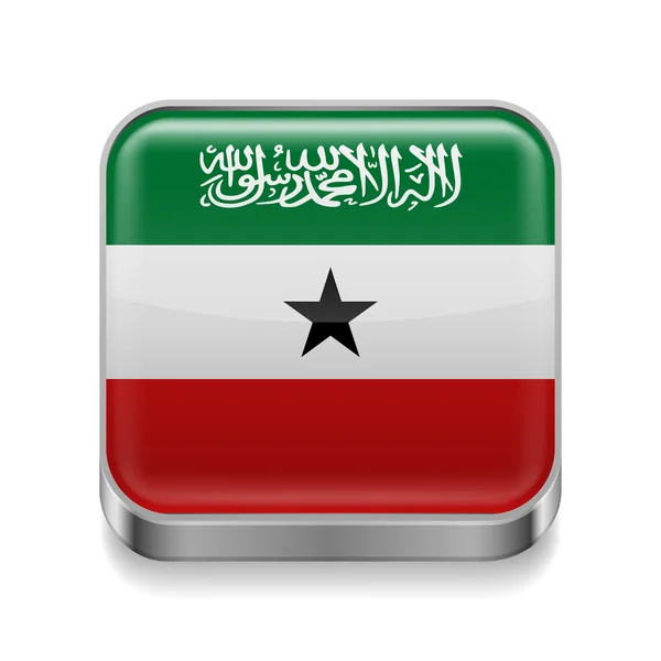 Metal  icon of Somaliland — Stock Vector