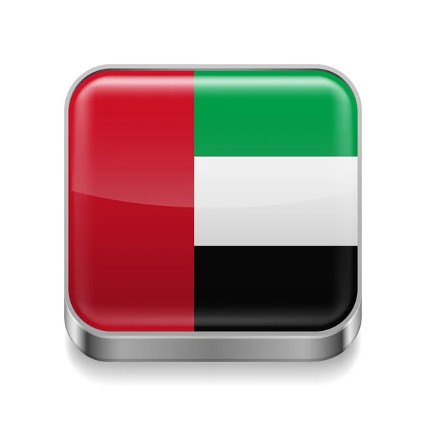 Metal  icon of United Arab Emirates — Stock Vector