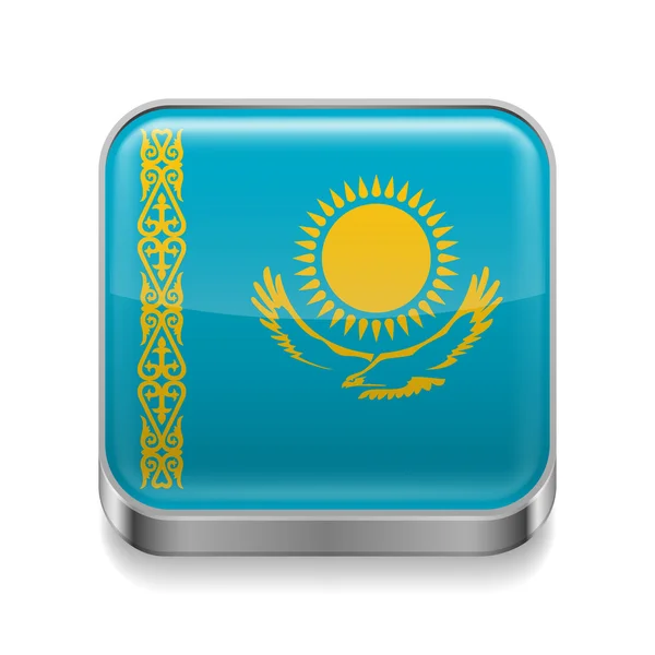 Metal  icon of Kazakhstan — Stock Vector