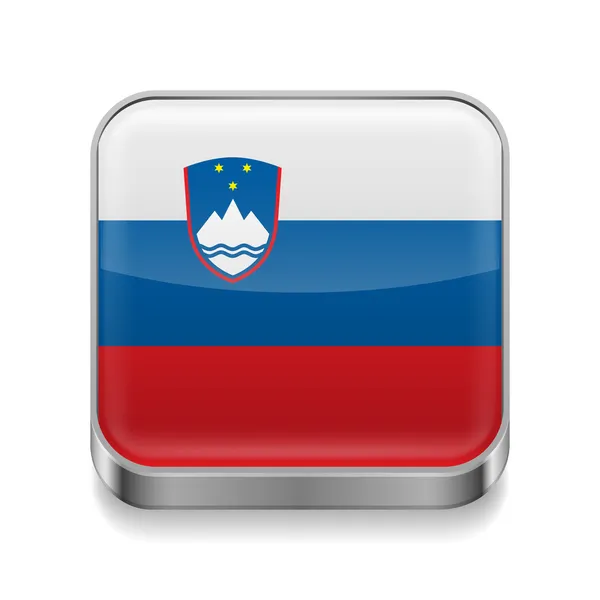 Ikona metalu w Słowenii — Wektor stockowy