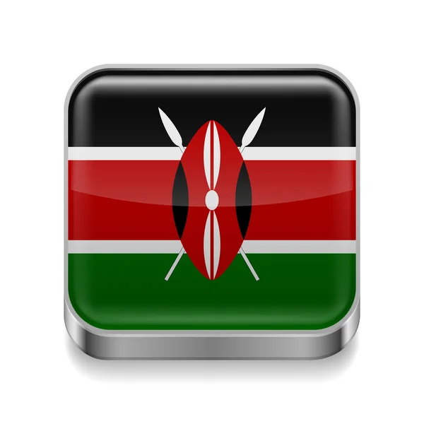 Metal  icon of Kenya — Stock Vector