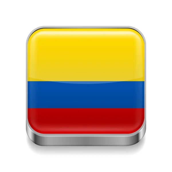 Metall ikon i colombia — Stock vektor