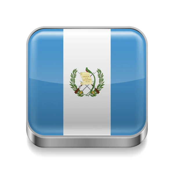 Metal  icon of Guatemala — Stock Vector