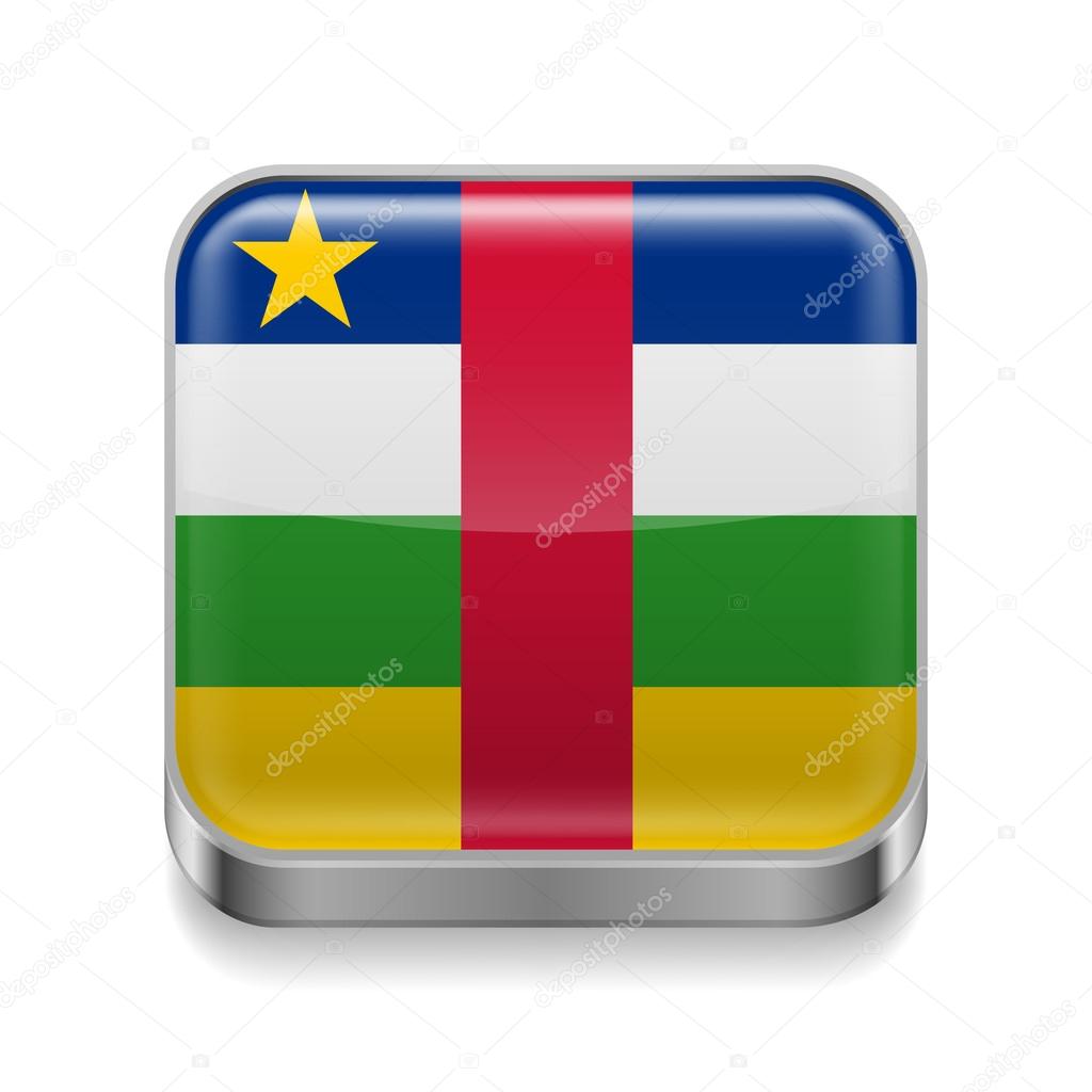 Metal  icon of Central African Republic