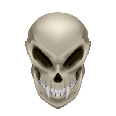 Skull of a mutant clipart
