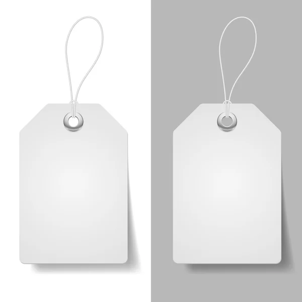 Étiquettes blanches — Image vectorielle