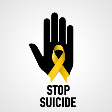 Stop Suicide sign clipart