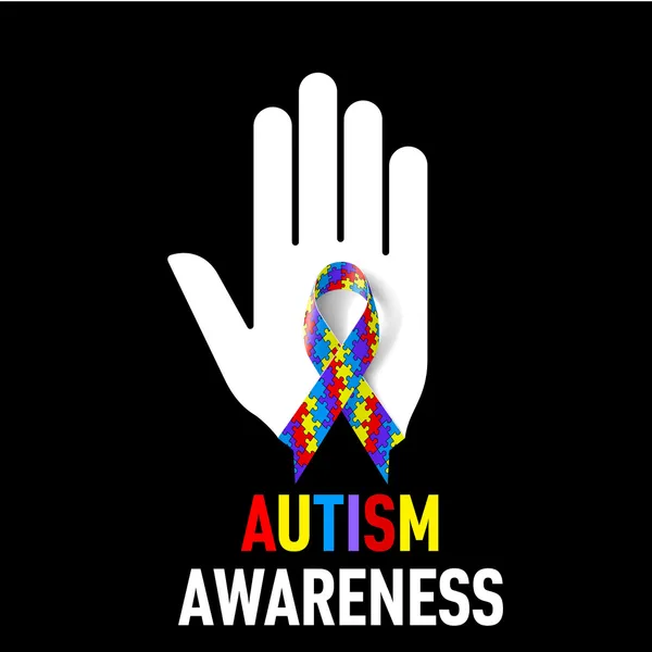 Autism Awareness sign — Stock Vector