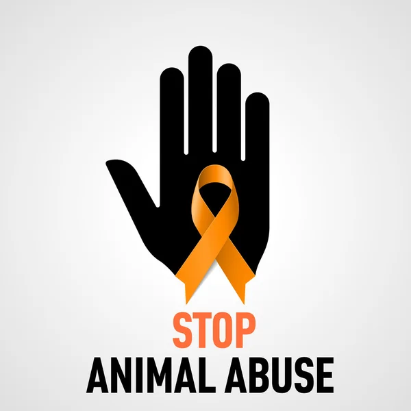 Stop Animal Abuse signe — Image vectorielle